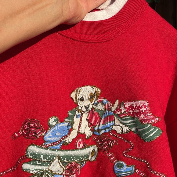 Vintage Christmas dog shirt - Picture 5 of 5